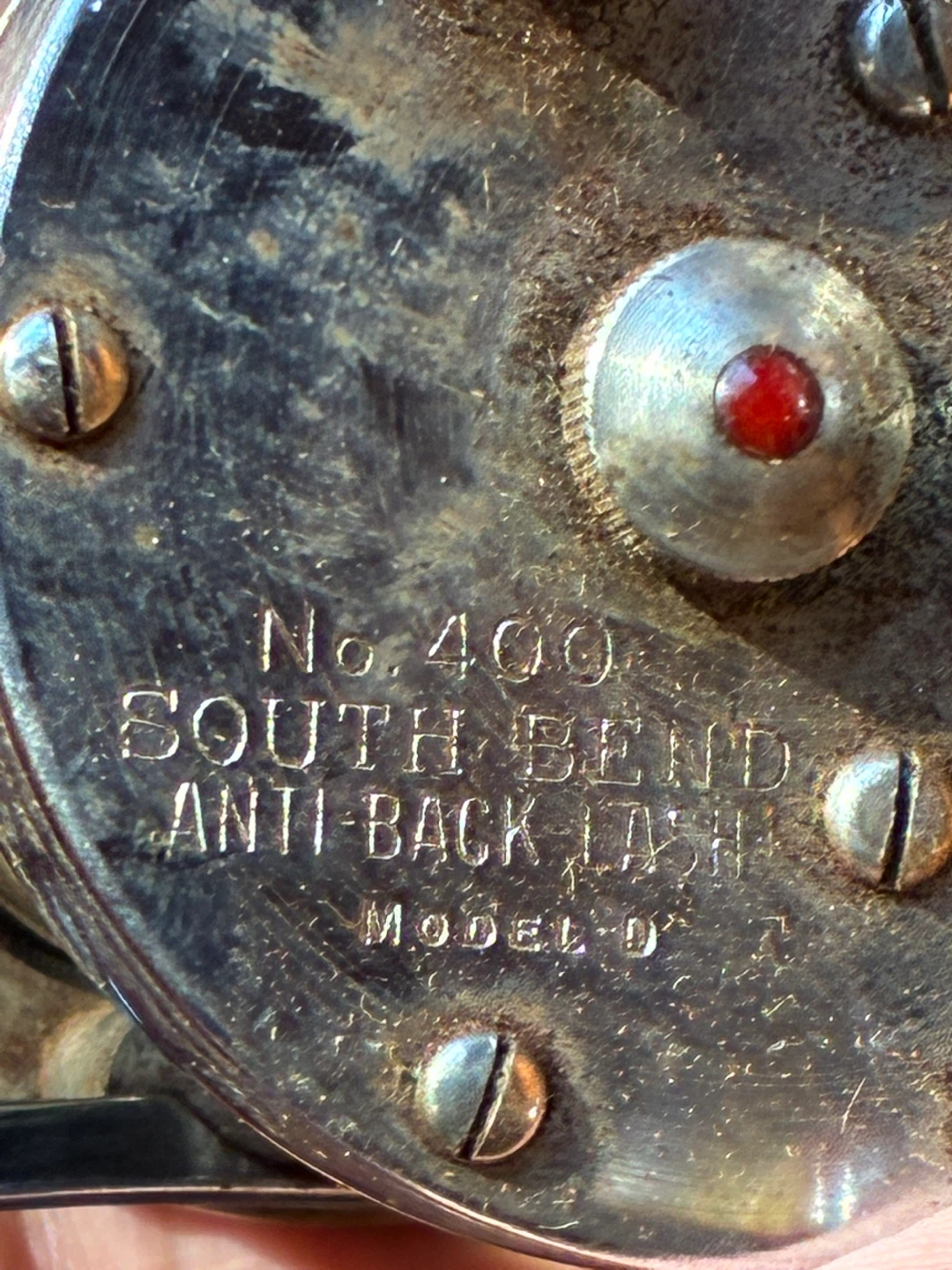 Vintage fishing reel antique angling  South Bend 400 Art Deco - photo 2