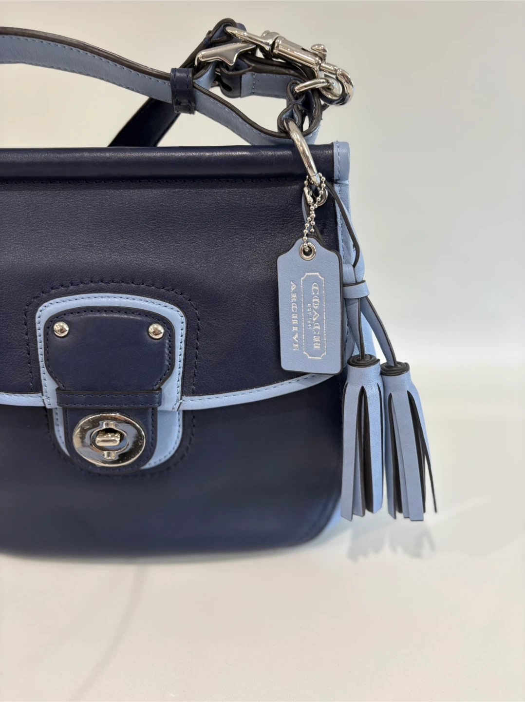 Coach Legacy Archival Two-Tone Leather Willis Crossbody Bag - photo 2