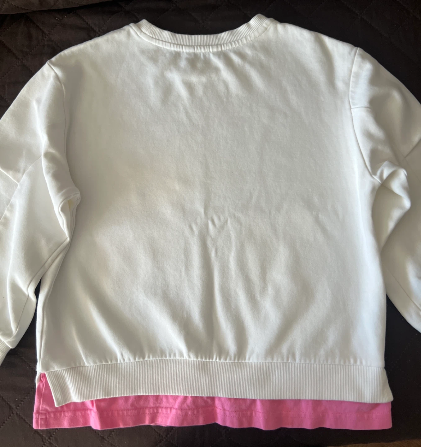 White Kids Graphic Long-Sleeve Sweatshirt - photo 3