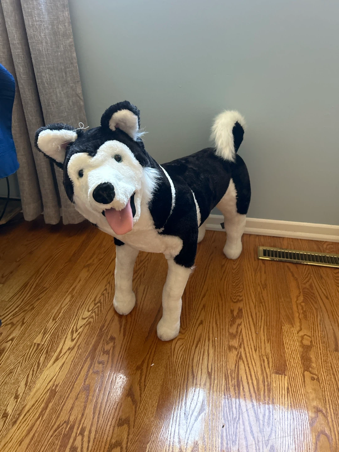 Large Plush Husky Dog Toy