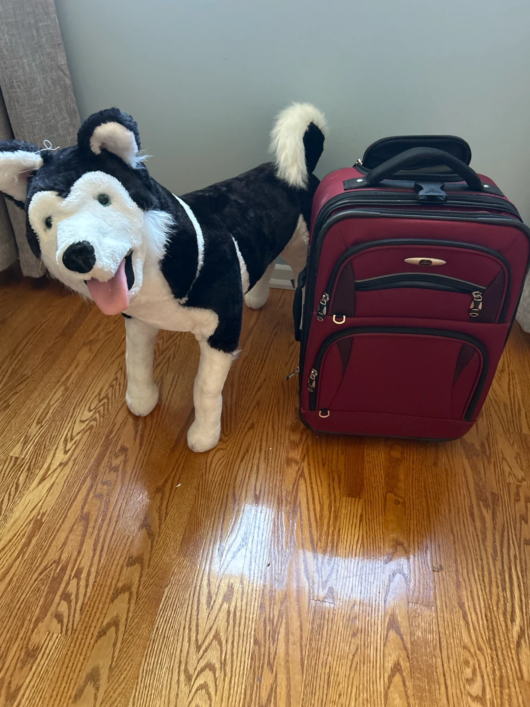 Large Plush Husky Dog Toy - photo 2