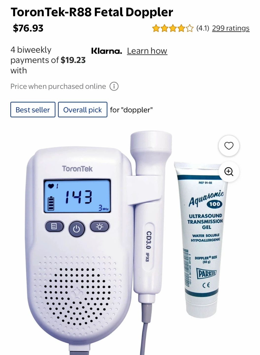 ToronTek R88 Fetal Doppler - photo 3