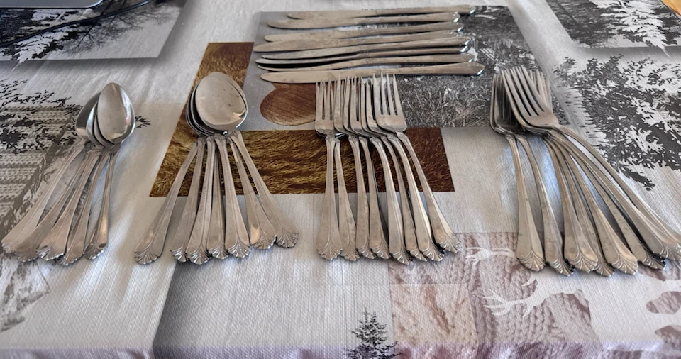 Assorted Stainless Steel Flatware Set