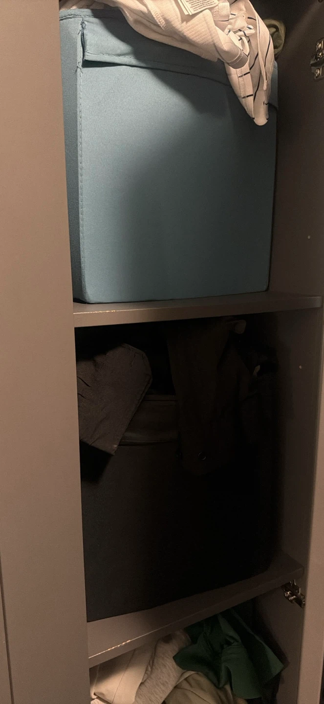 Ikea Dark Gray Wardrobe with Mirrored Door - photo 2
