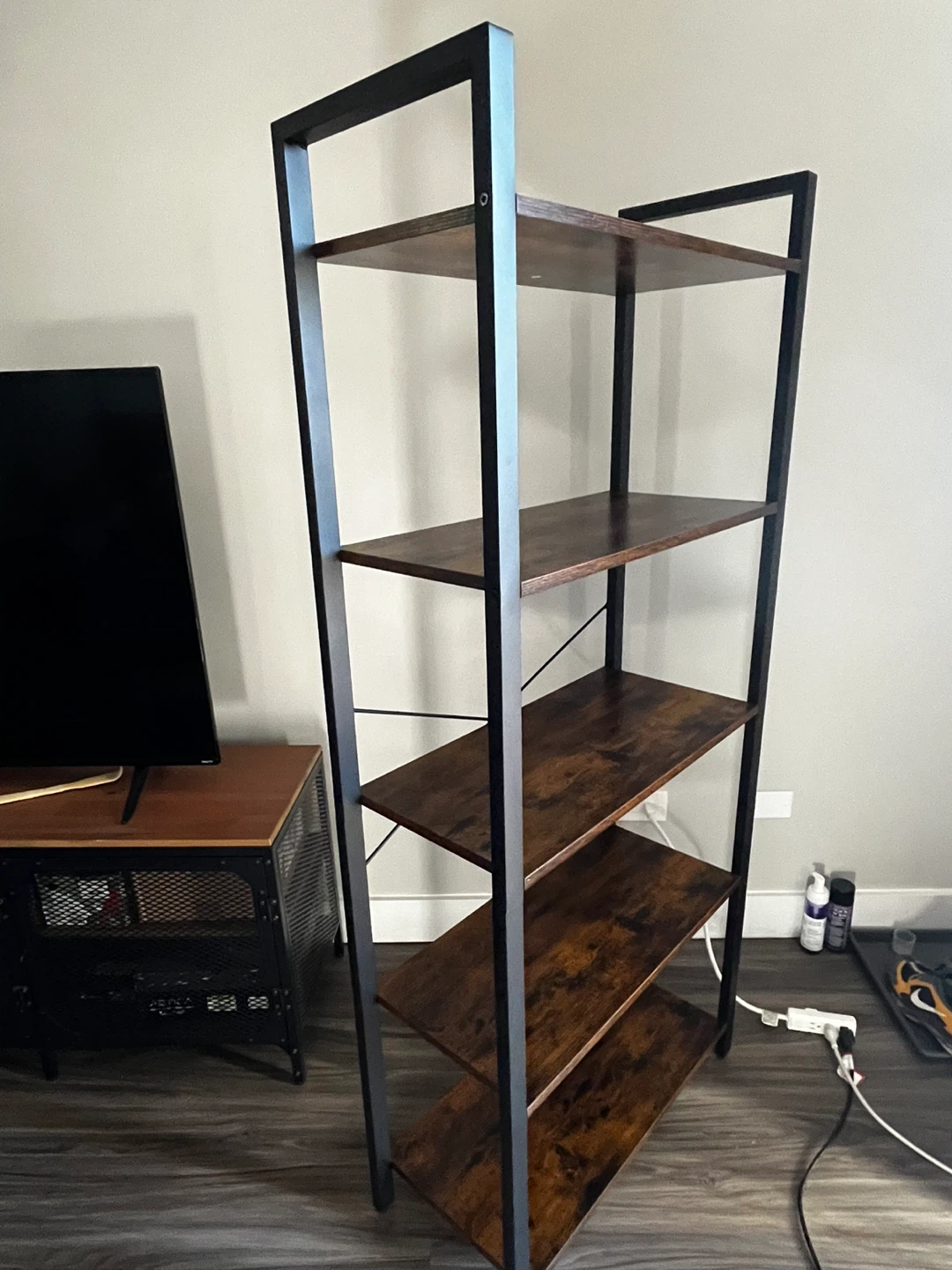 5-Tier Industrial Bookshelf - photo 3