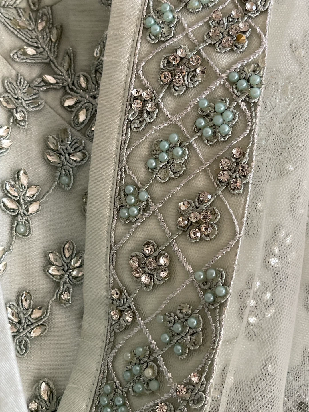 Light Green Embroidered Party Dress - photo 5