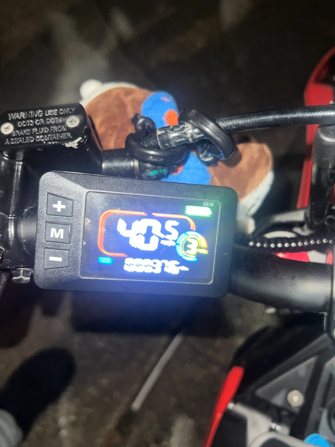 G518 Electric Bike Display