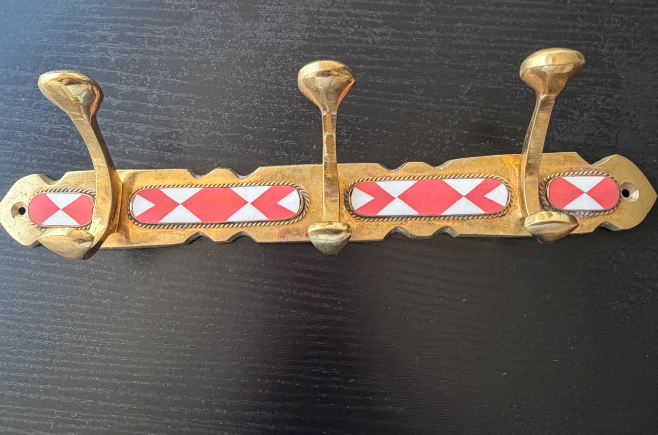 Solid Brass Mounted Wall Hooks