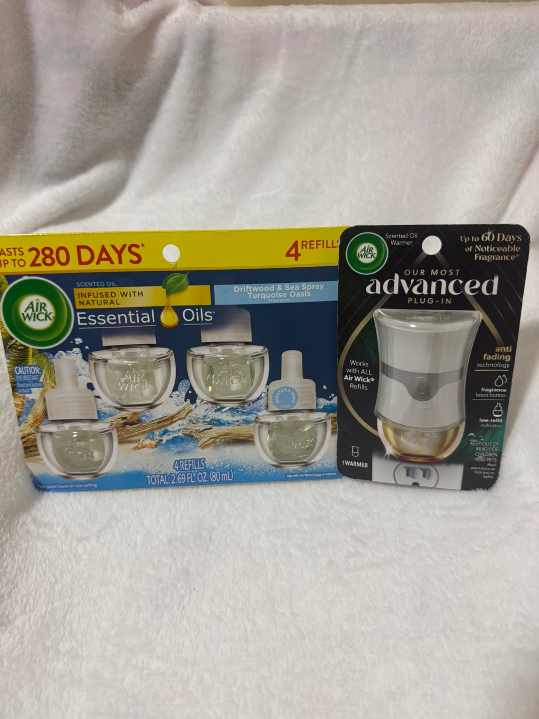 Air Wick Plug-In Warmer and 4 Refills
