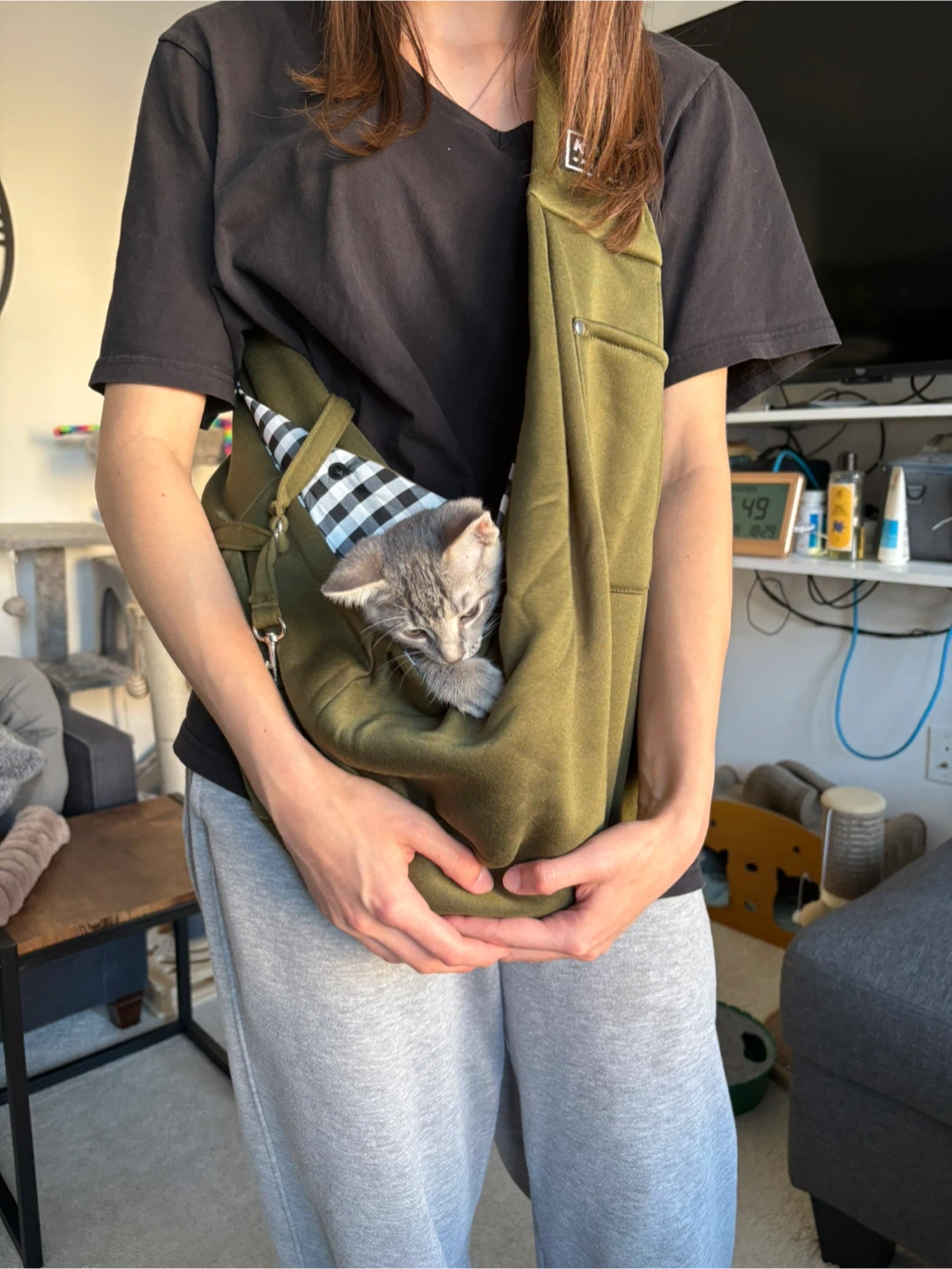 Klearu Pet Carrier Sling Bag – Cats & Small Dogs