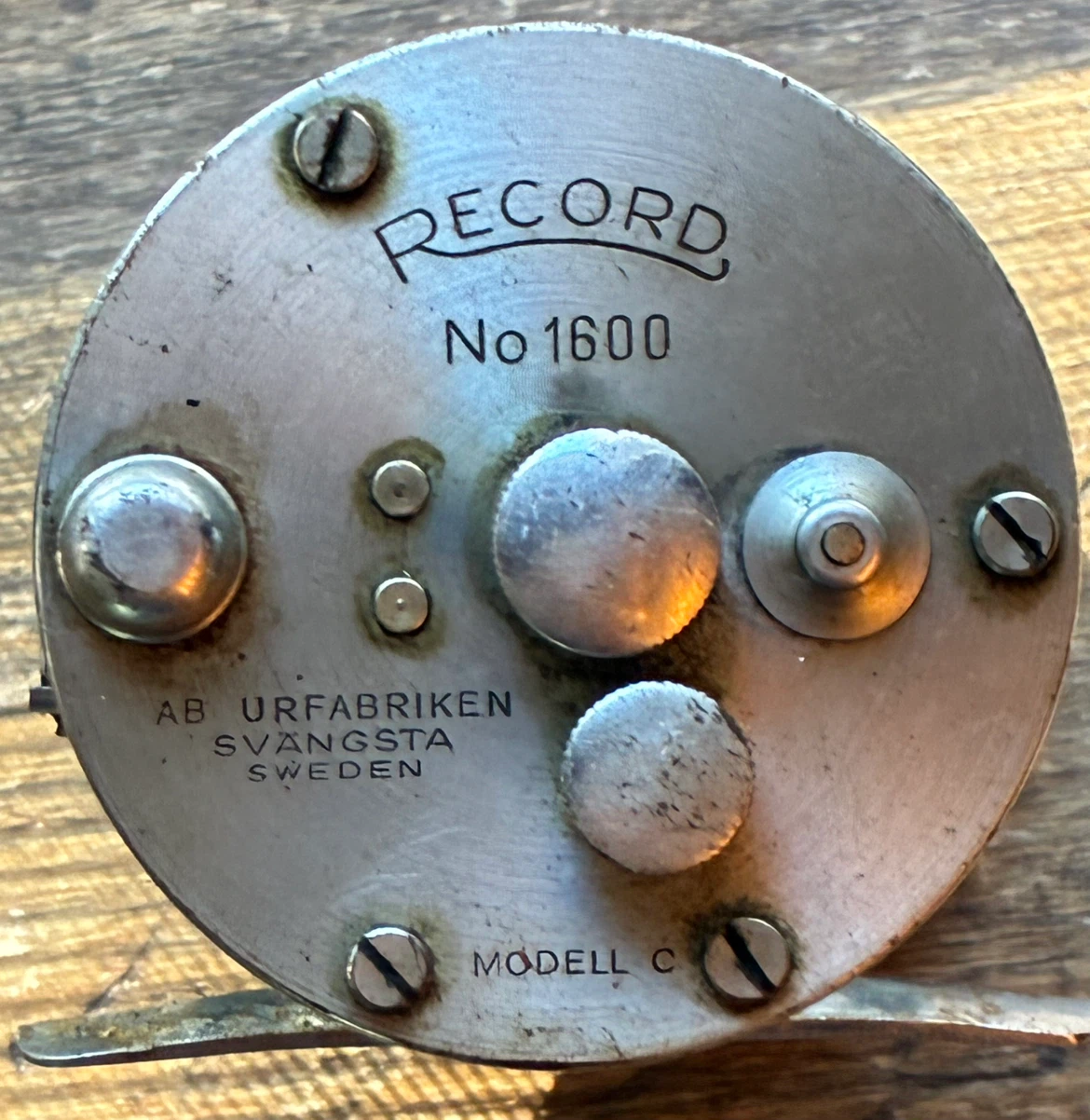 Vintage Swedish RECORD 1600 Fishing Reel ABU Angling Tackle