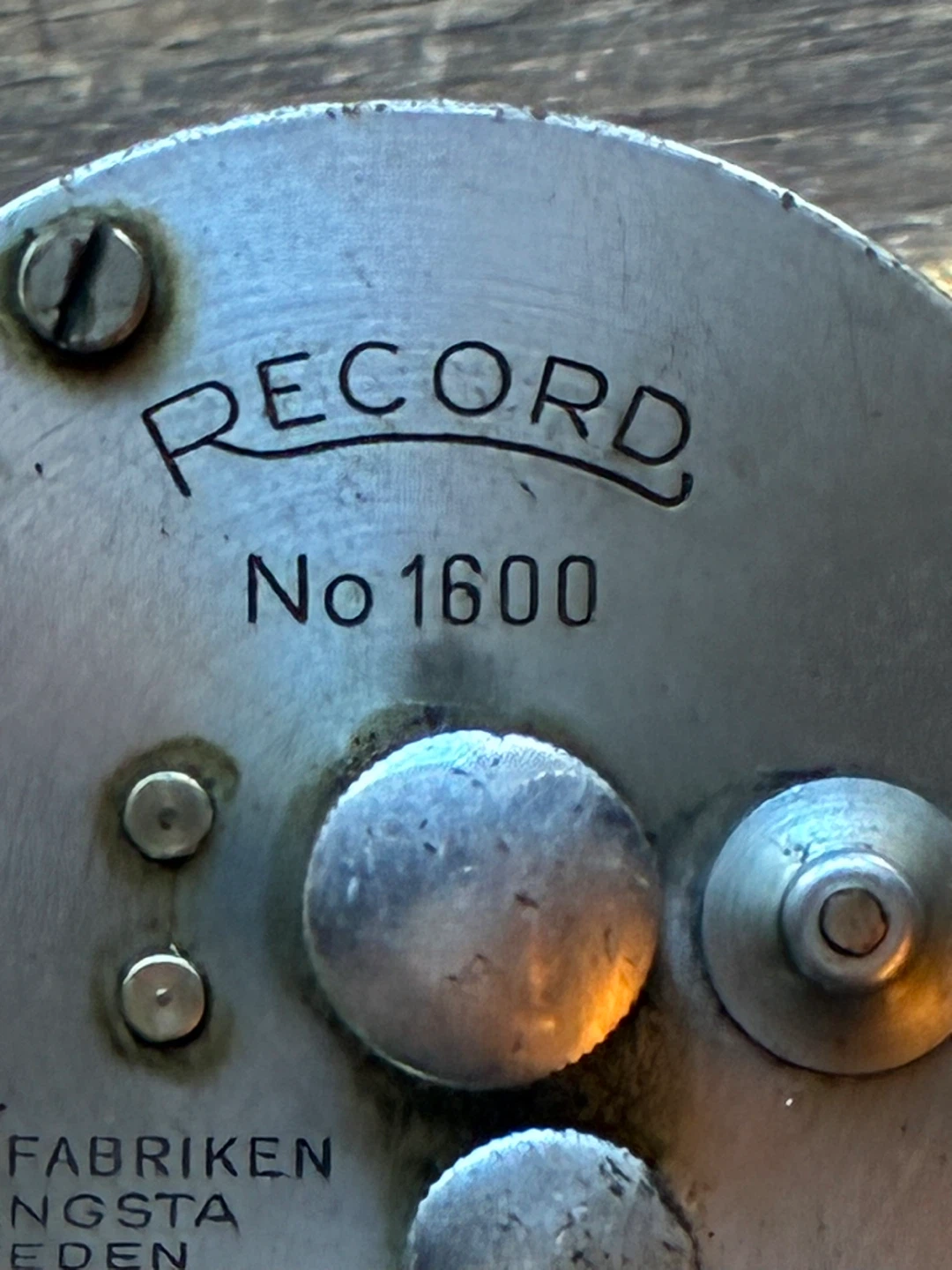 Vintage Swedish RECORD 1600 Fishing Reel ABU Angling Tackle - photo 3