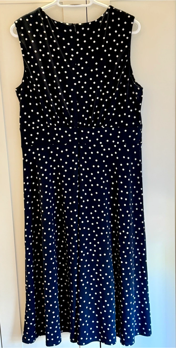 London Times Polka Dot Sleeveless Dress - photo 3