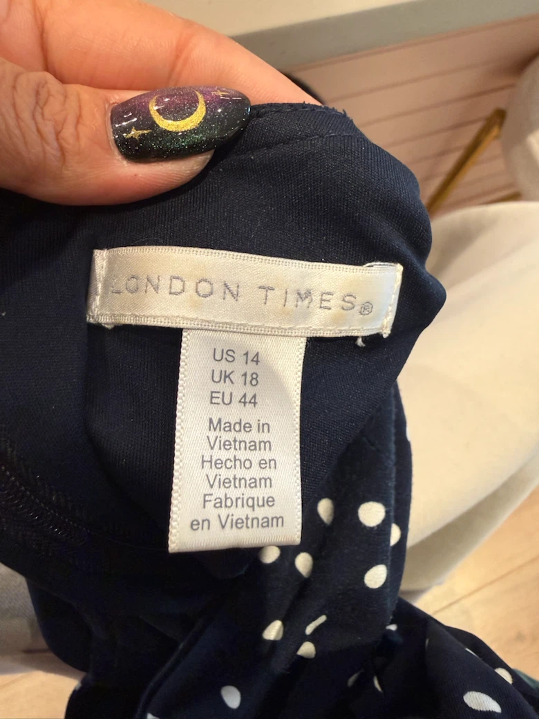 London Times Polka Dot Sleeveless Dress - photo 4