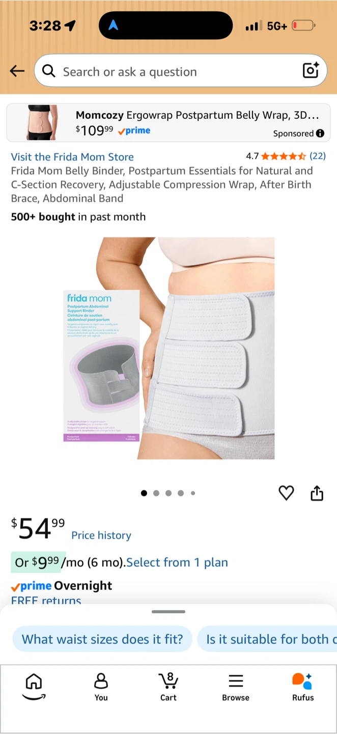 Frida Mom Postpartum Abdominal Support Binder