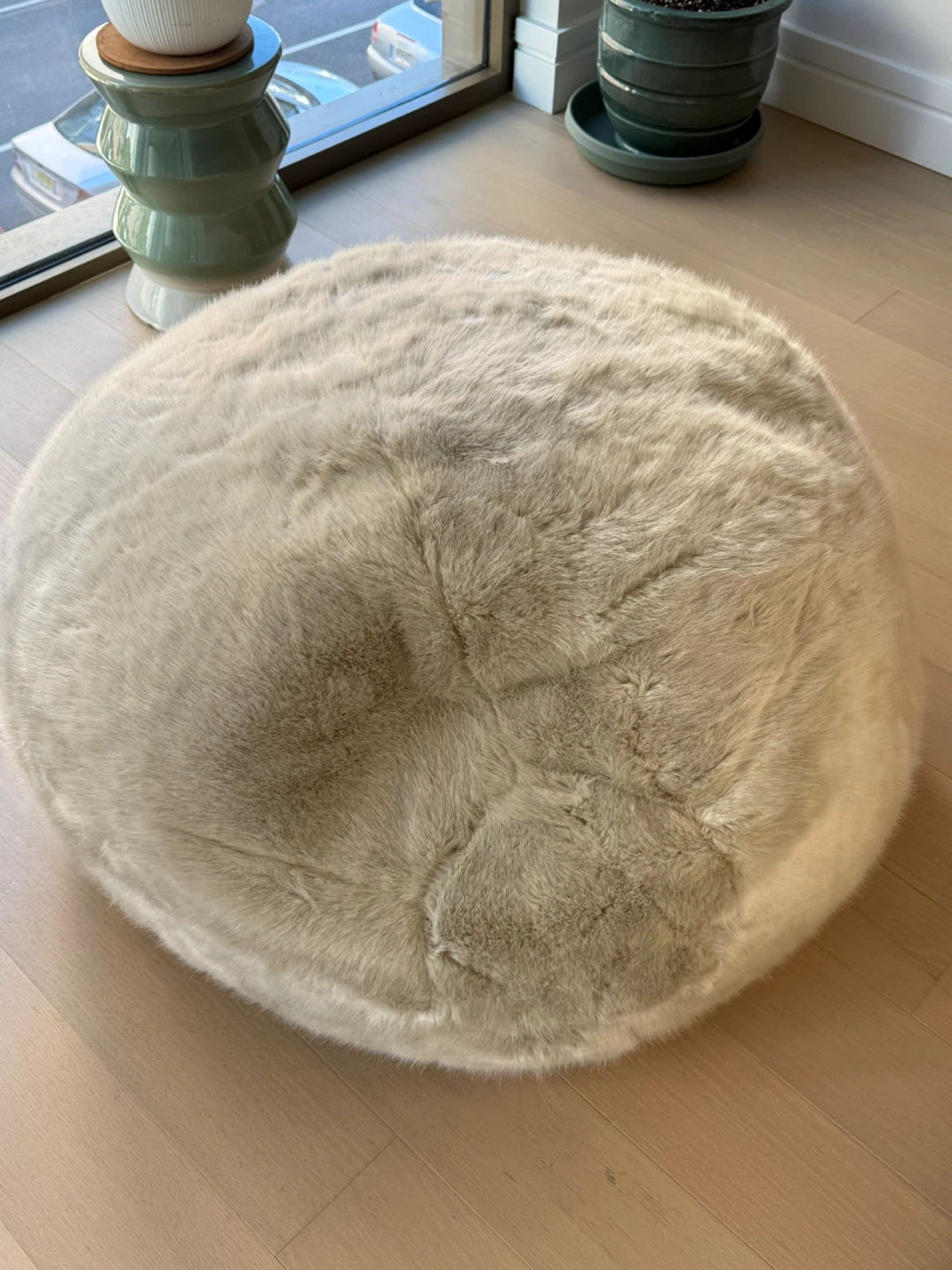 KASHMIR FAUX FUR BEAN BAG- RH teen