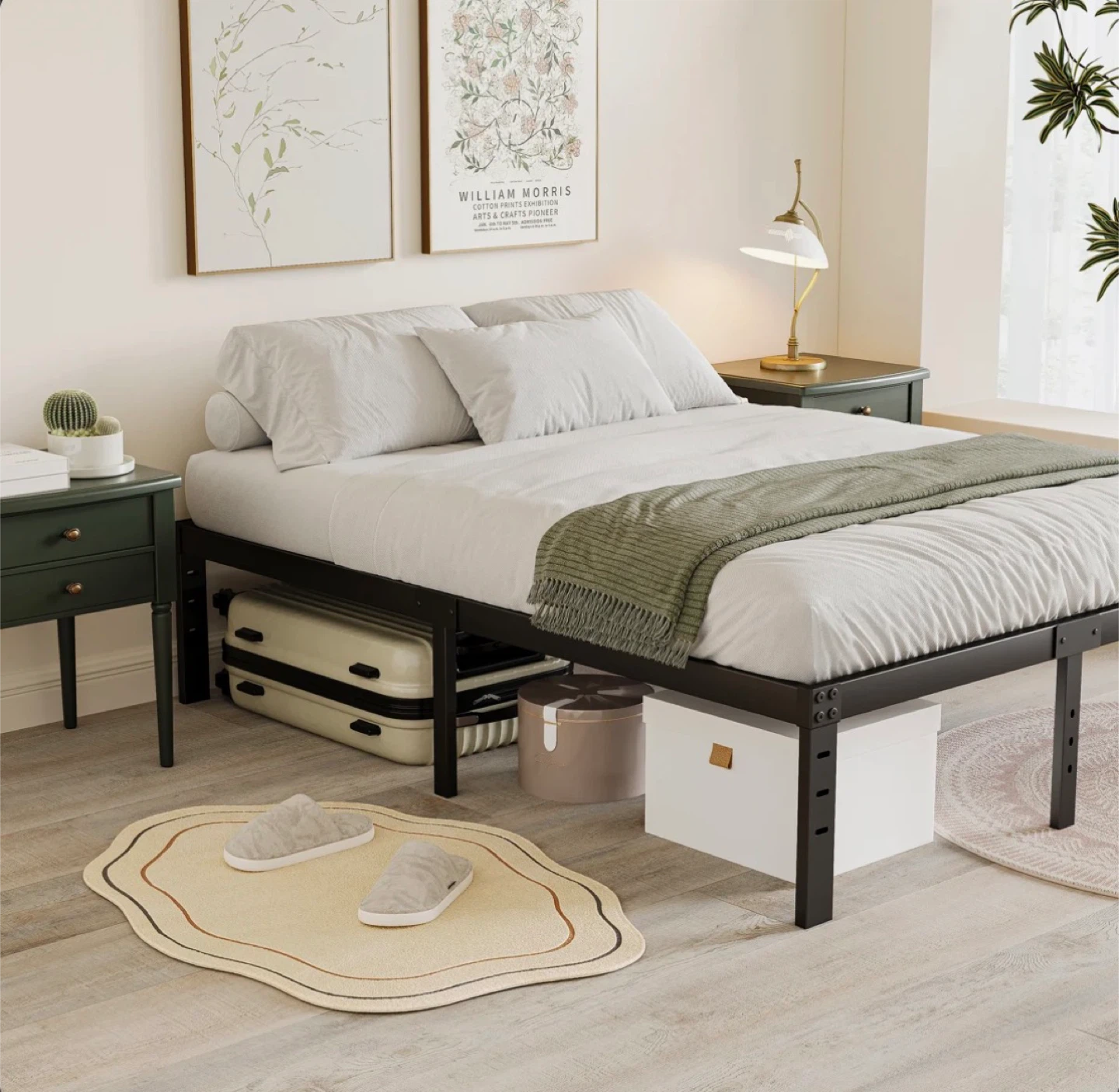 Black Metal Twin Bed Frame - photo 4