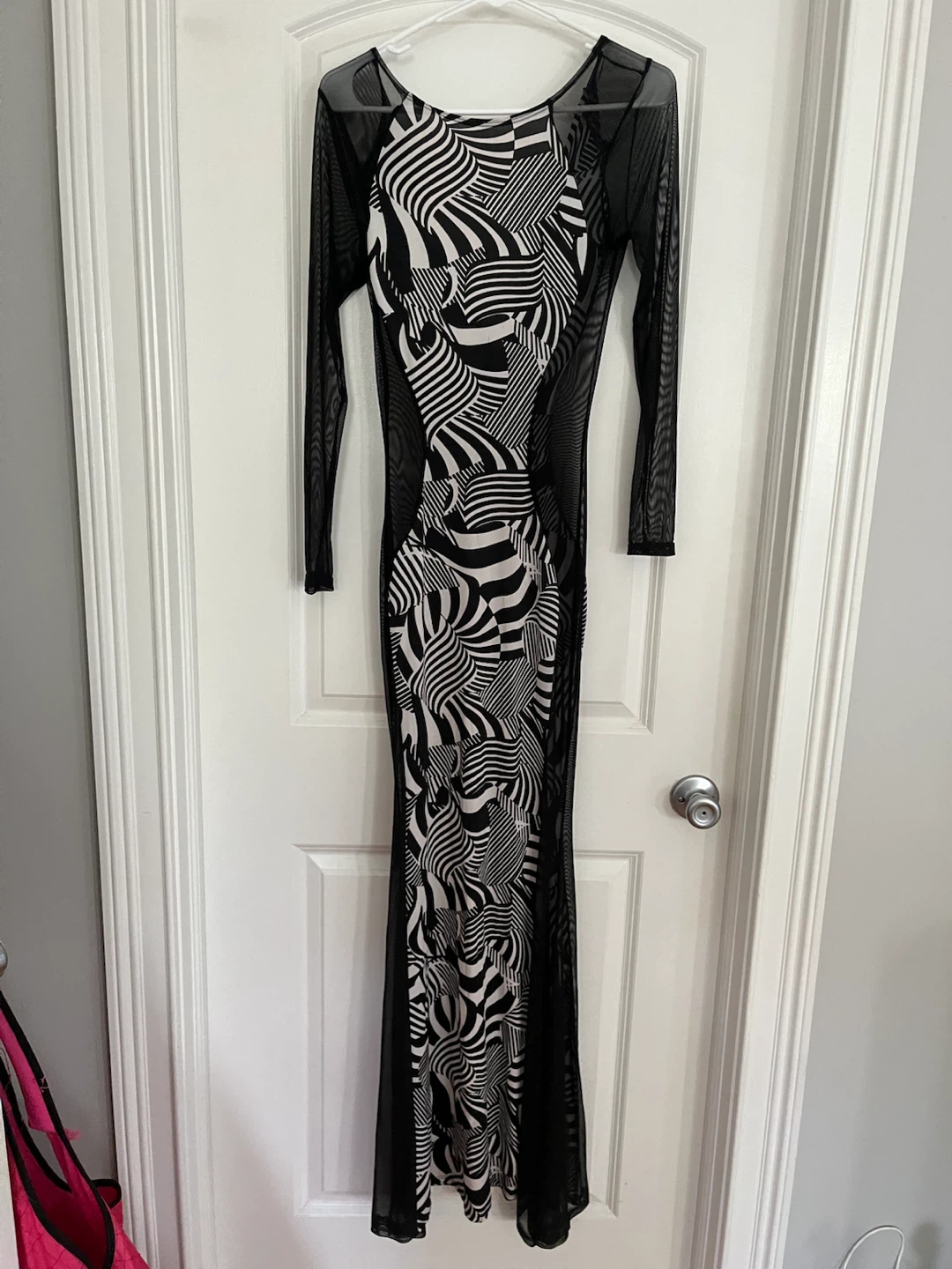 Cleo Apparel Black and White Mesh Dress - photo 5