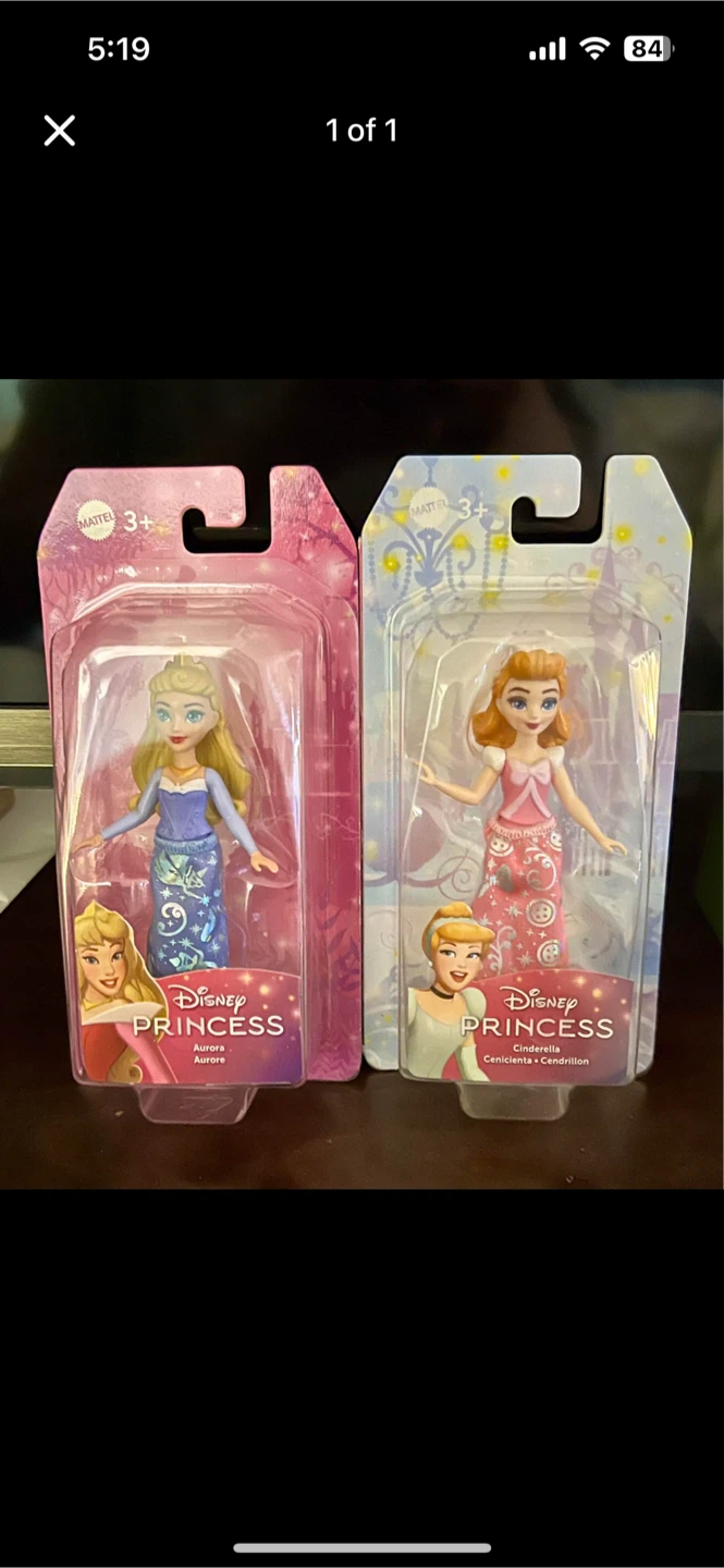 Disney Princess Aurora and Cinderella Dolls