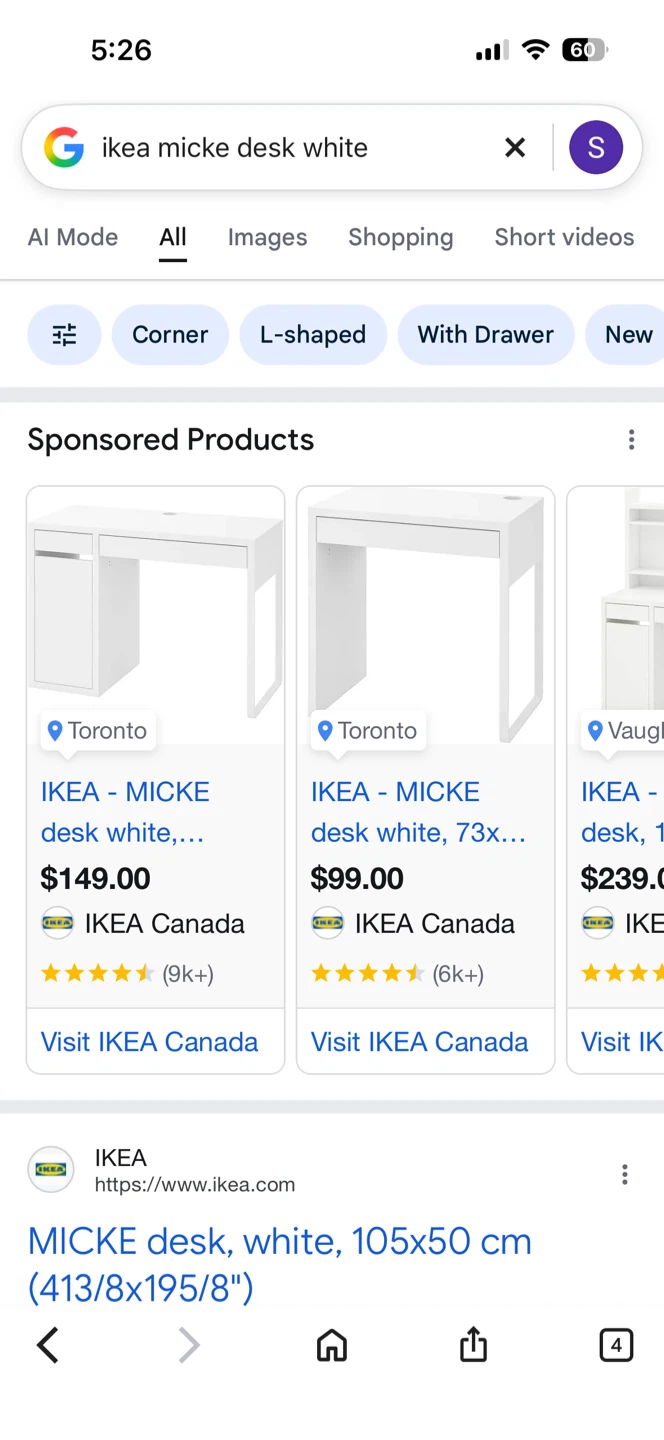 IKEA MICKE Desk and LANGFJALL Office Chair - photo 2