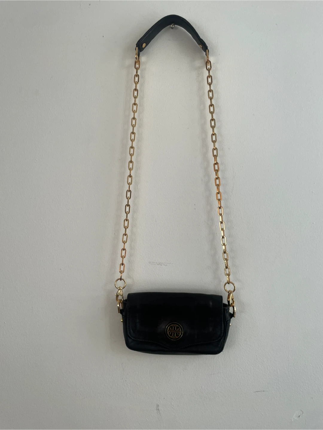 Tory Burch Black Leather Crossbody Bag