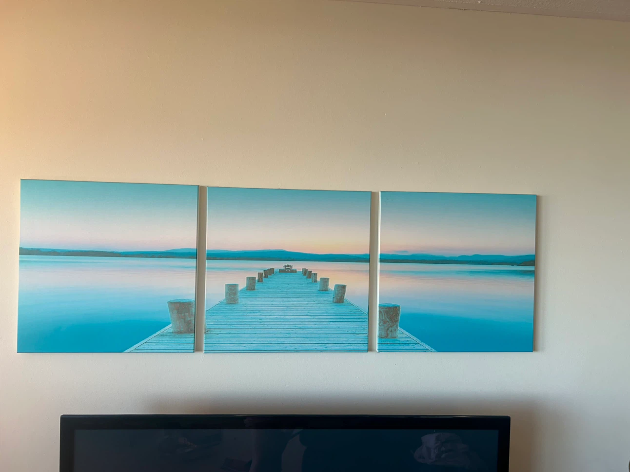 3-Piece Lake Dock Canvas Wall Art