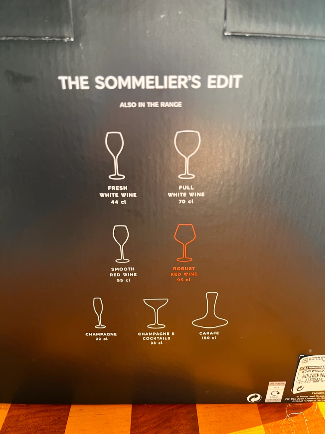 Genuine British imported M&S Robust Red Wine Glasses - Set of 4 - photo 4