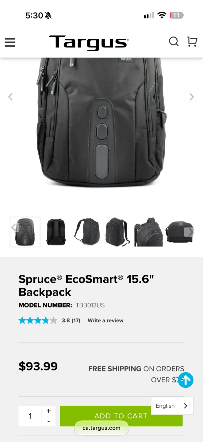 Targus Spruce EcoSmart 15.6 inch Backpack - photo 3