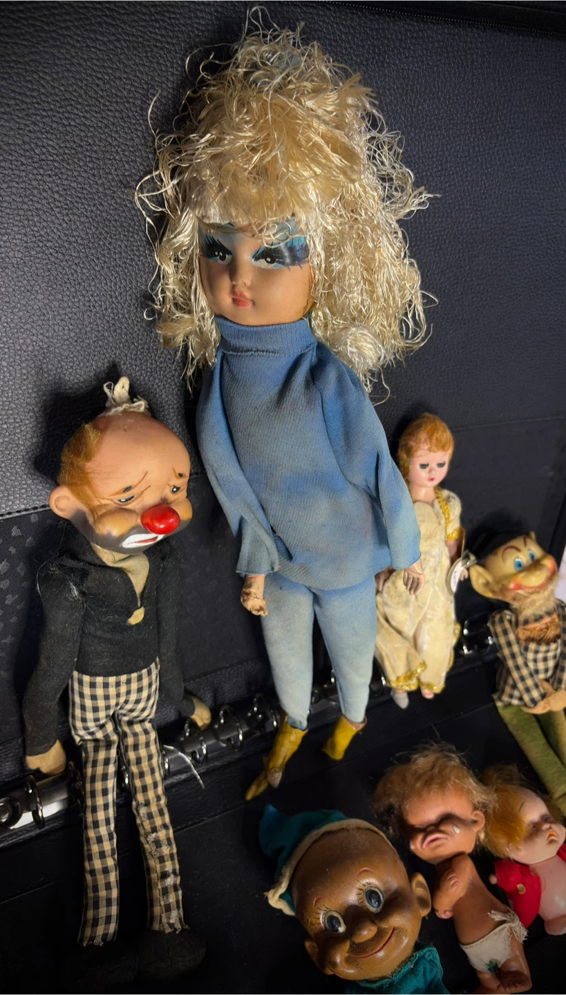 Vintage 1950s-1970s Novelty & Oddity Doll Lot - 10 Pcs - photo 2