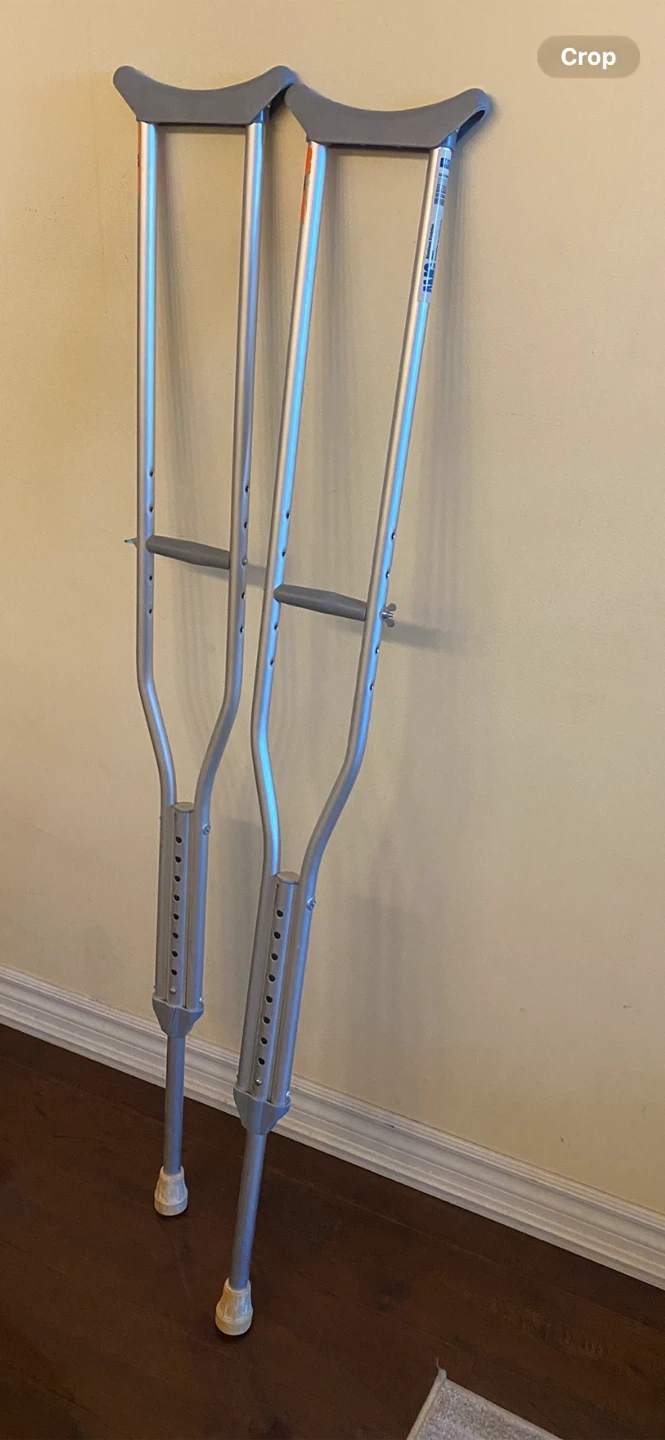 Adult Aluminum Crutches - photo 2
