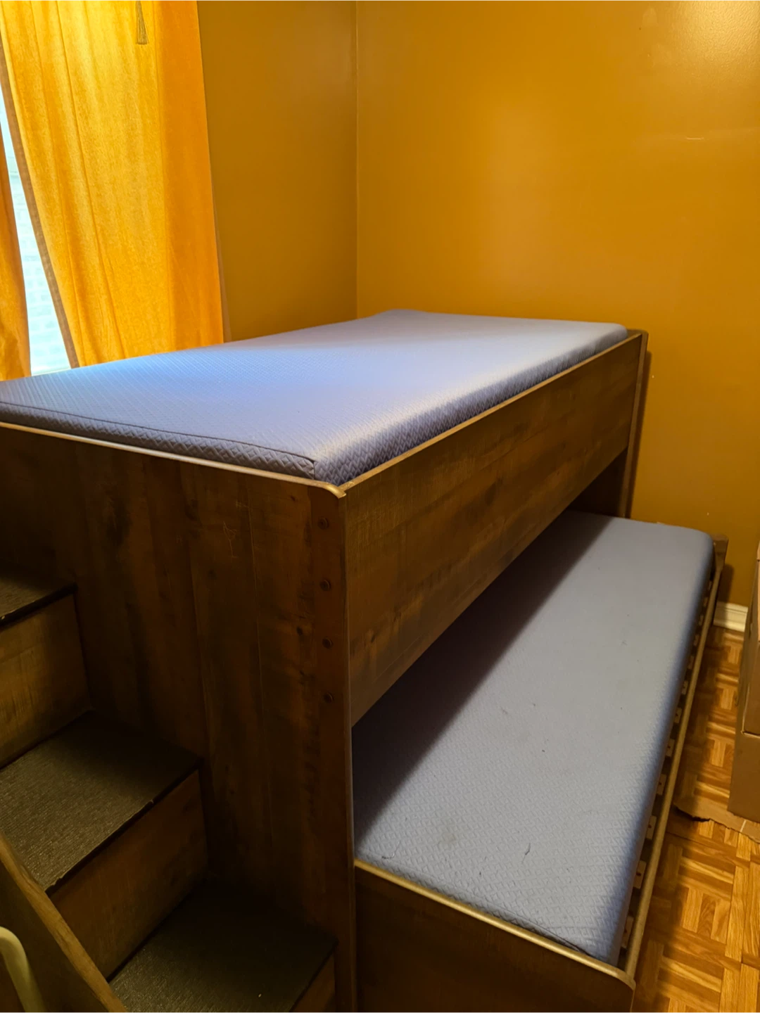 Twin Bunk Bed with Stairs and Trundle - photo 4