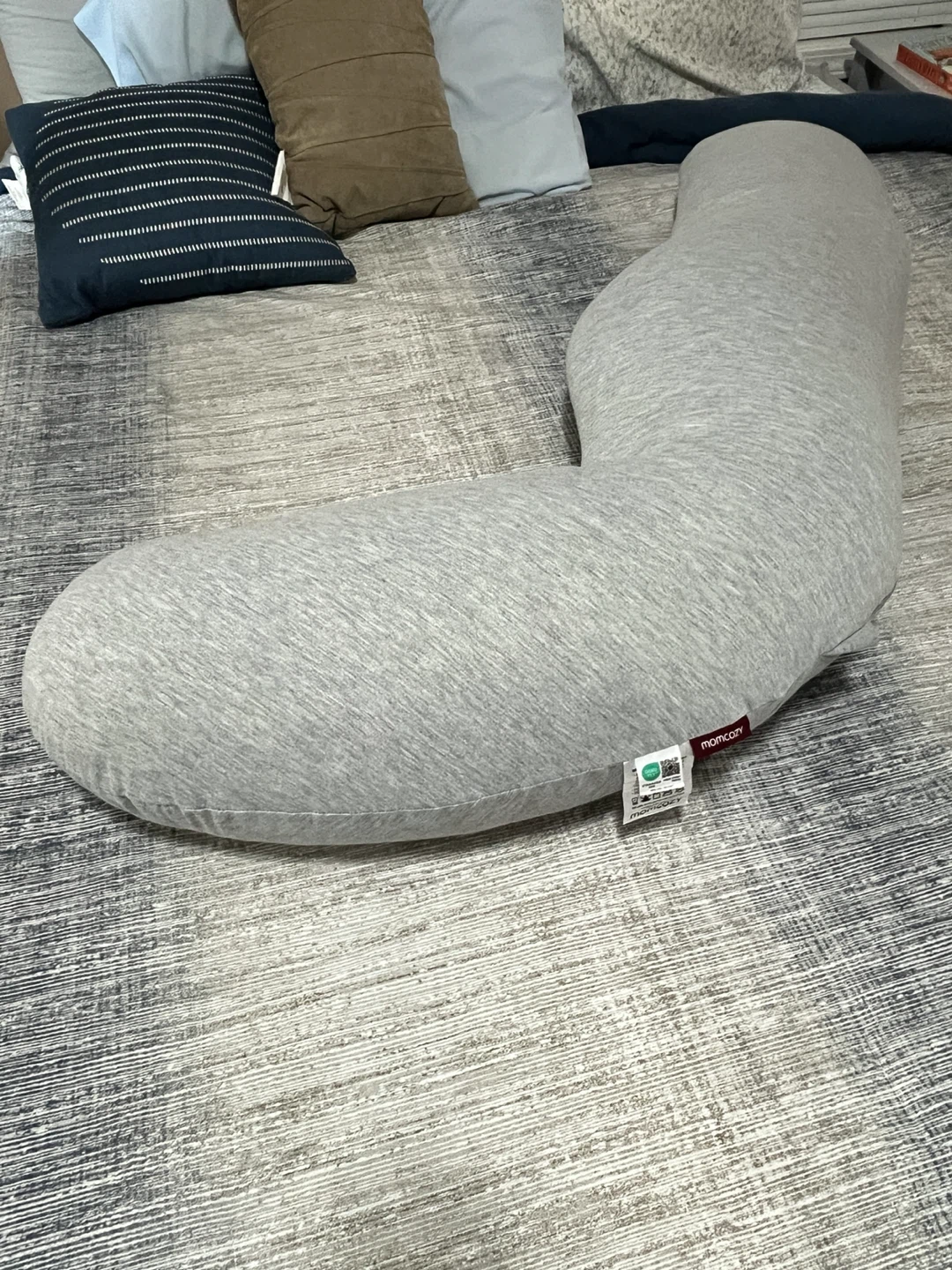 Momcozy J-Shaped Pregnancy Pillow