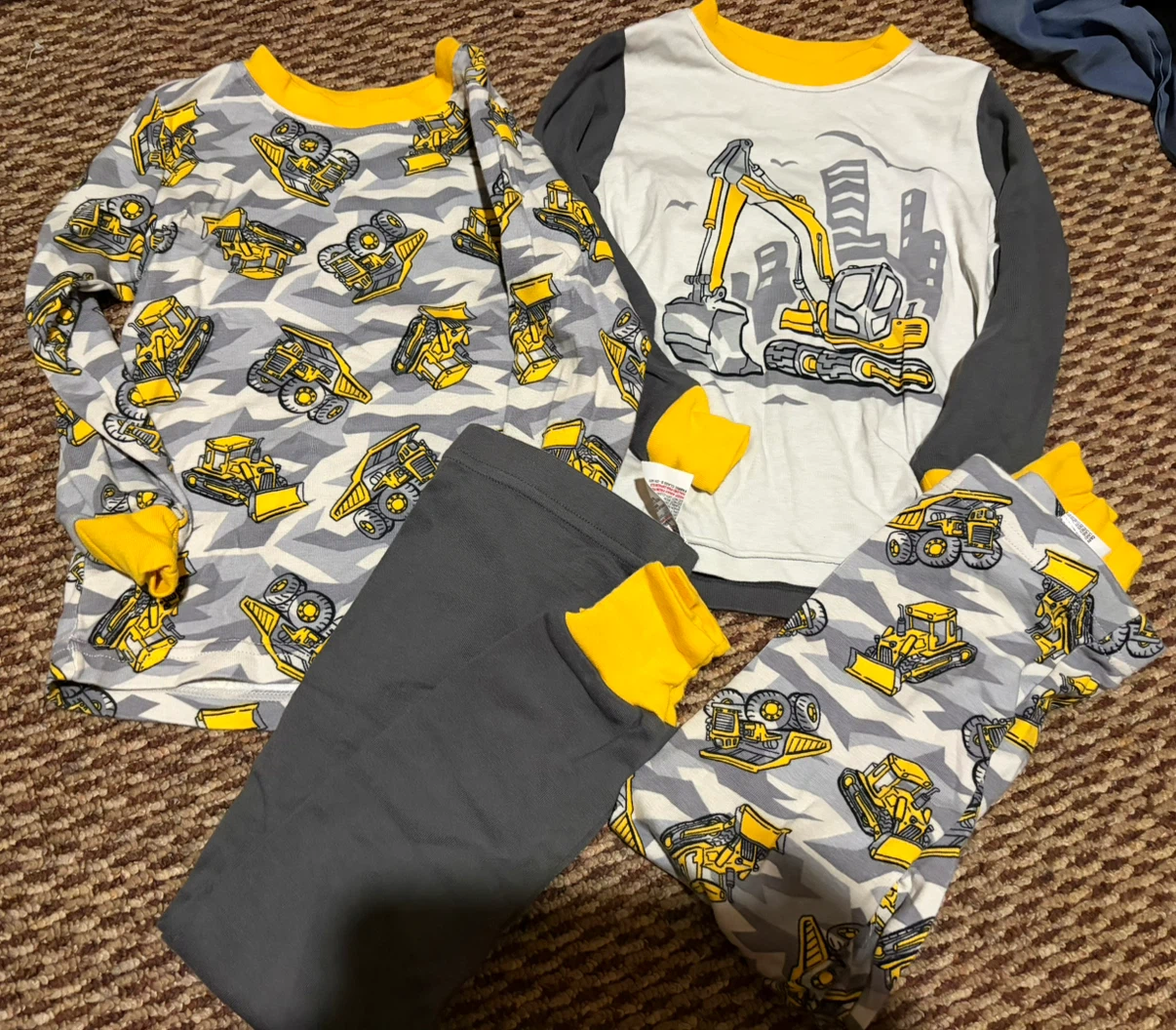 Two-piece construction themed PJ set~ Size 4T