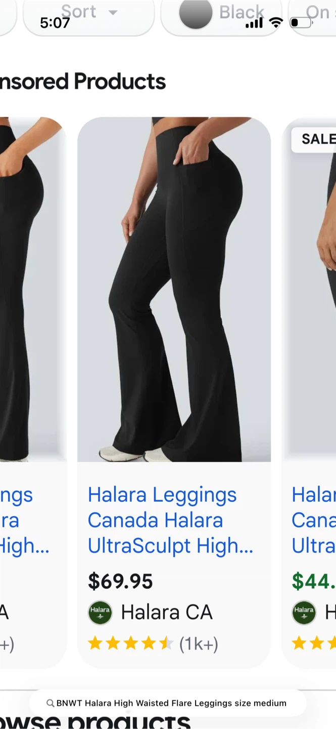 BNWT Halara High Waisted Flare Leggings size medium - photo 4