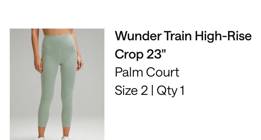 Lululemon Wunder Train High-Rise Leggings Crop 23” - photo 3