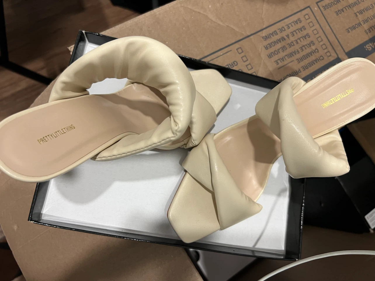 PRETTYLITTLETHING Padded High Heel Mules - US 9 - photo 4