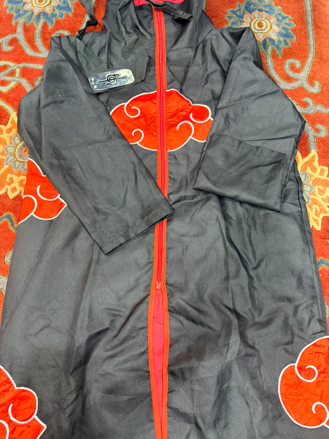 Naruto Akatsuki Cloak and Headband Halloween - photo 3