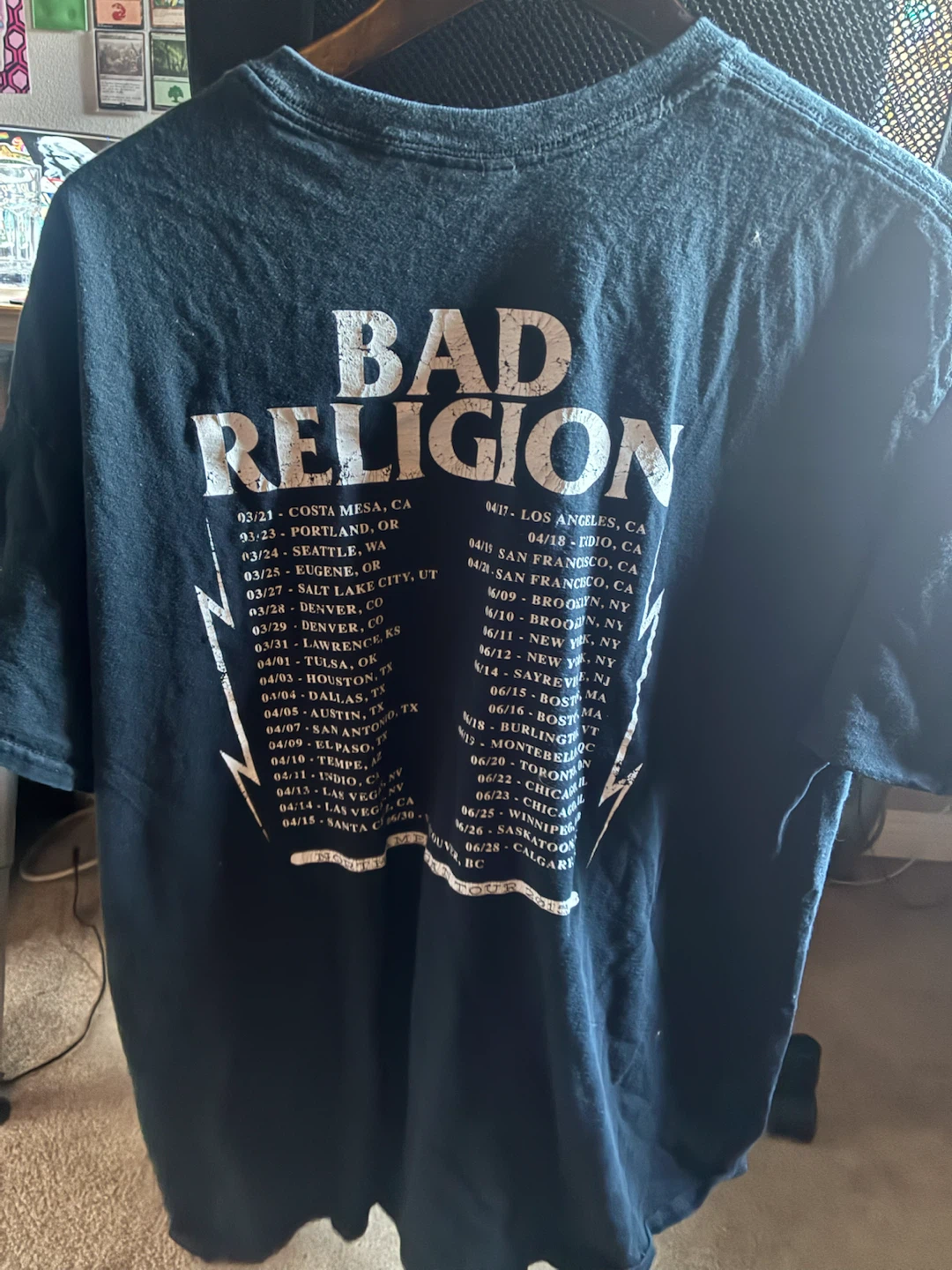 Bad Religion 2015 North American Tour T-Shirt - photo 2