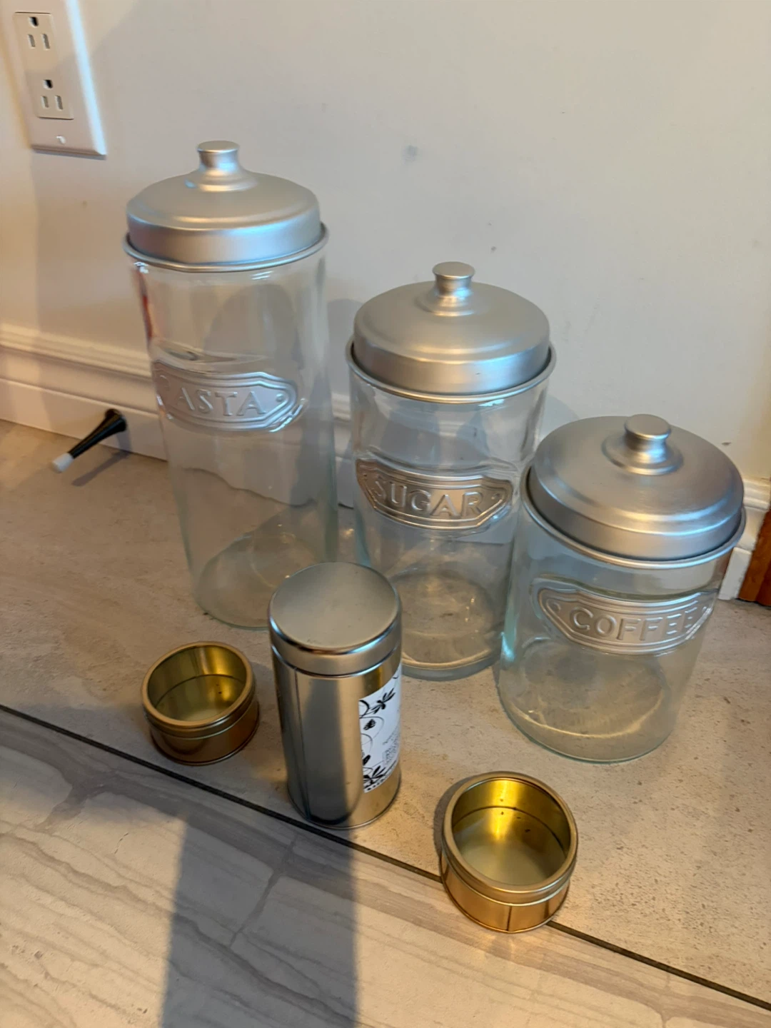 Glass Canister Set with Lids