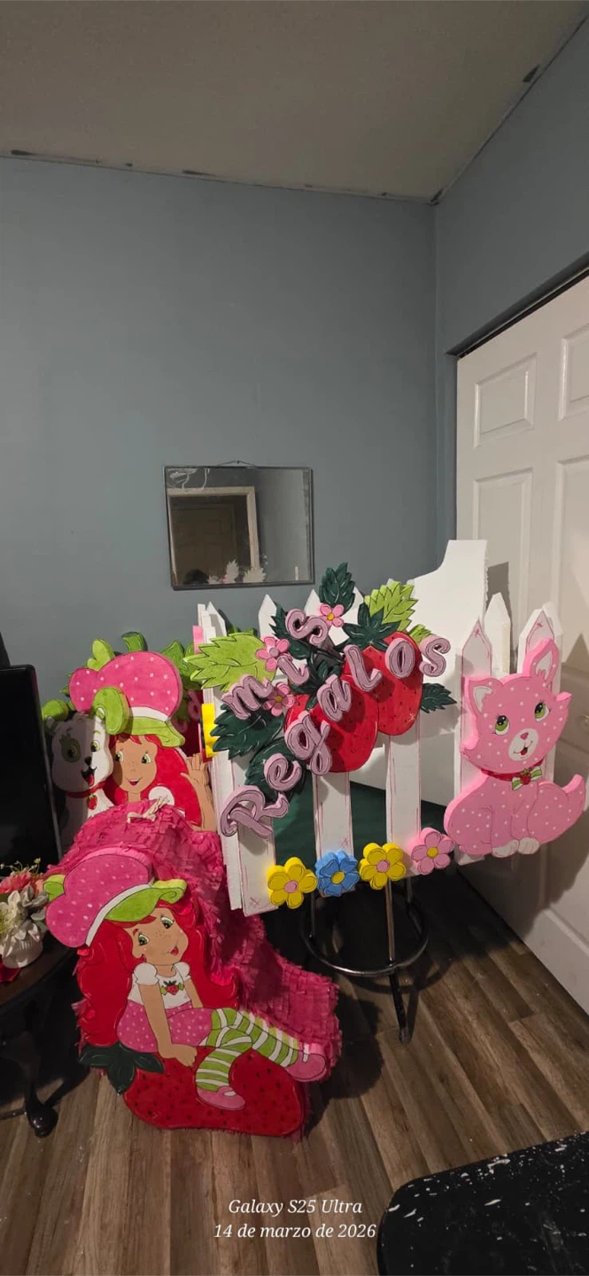 Handmade Strawberry Shortcake Party Decor Set - photo 4