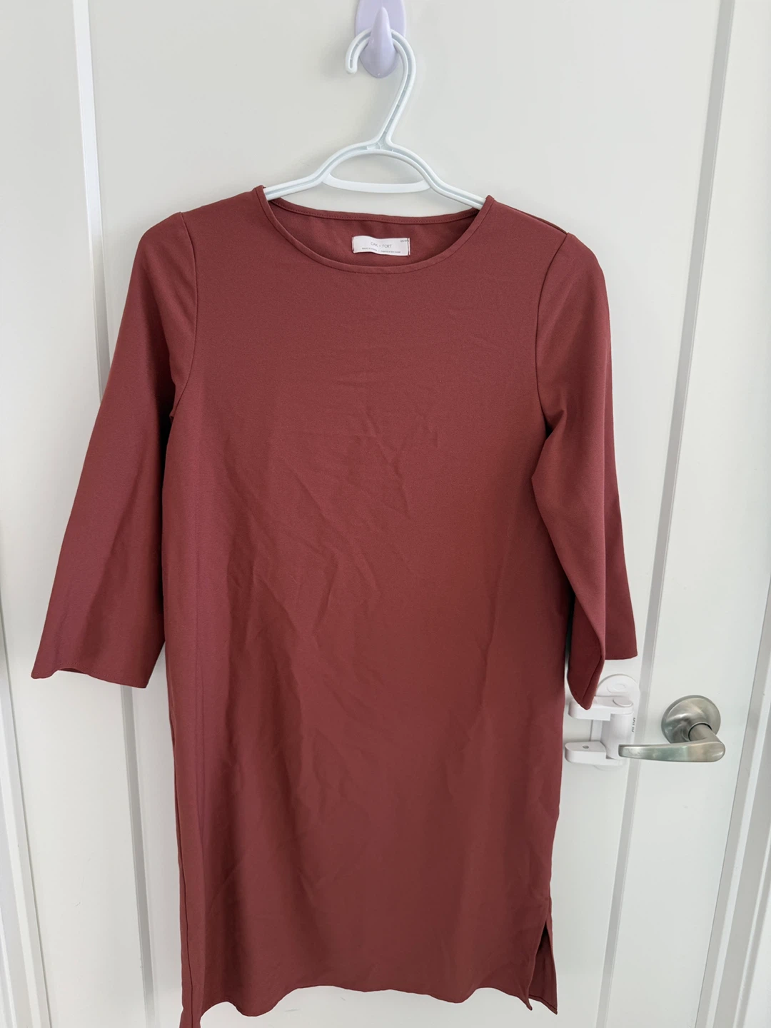 Oak + Fort Reddish-Brown Dress