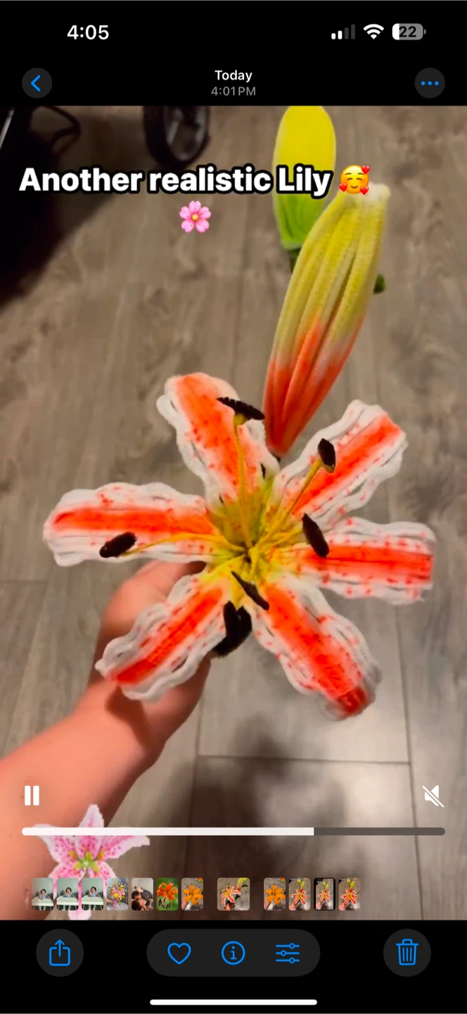Handmade Crochet Lily Flower - photo 2