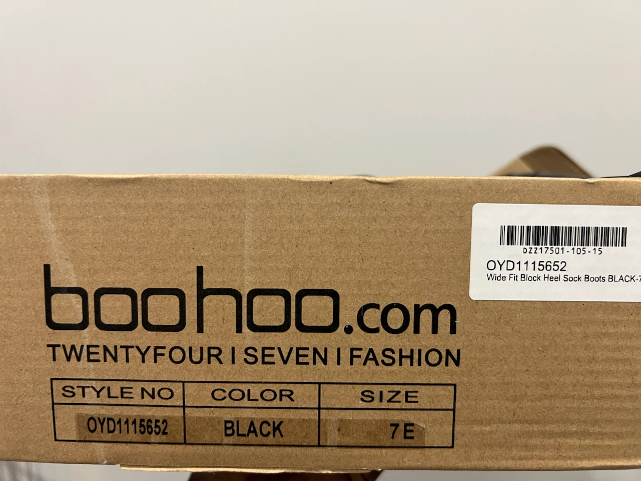 Boohoo Wide Fit Block Heel Sock Boots - photo 2