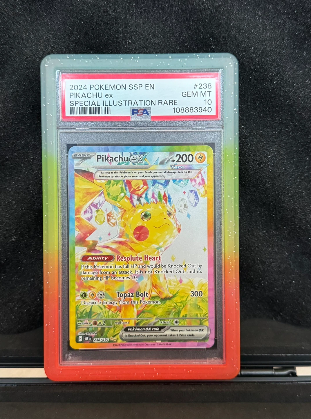 Pokemon: PSA 10 Pikachu EX 238/191 (Surging Sparks)