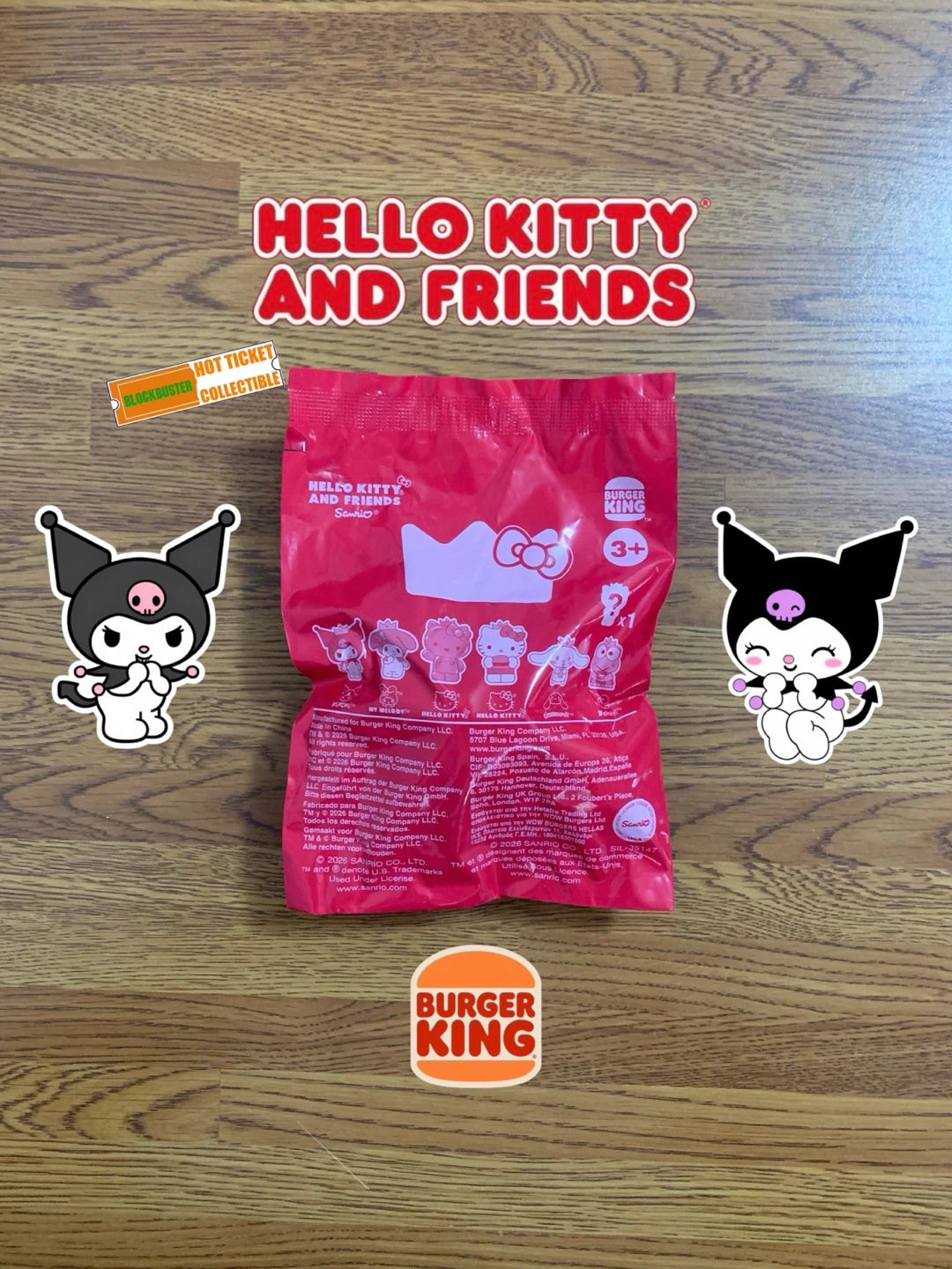 Burger King | Hello… King Jr… Meal Toy (Kuromi)