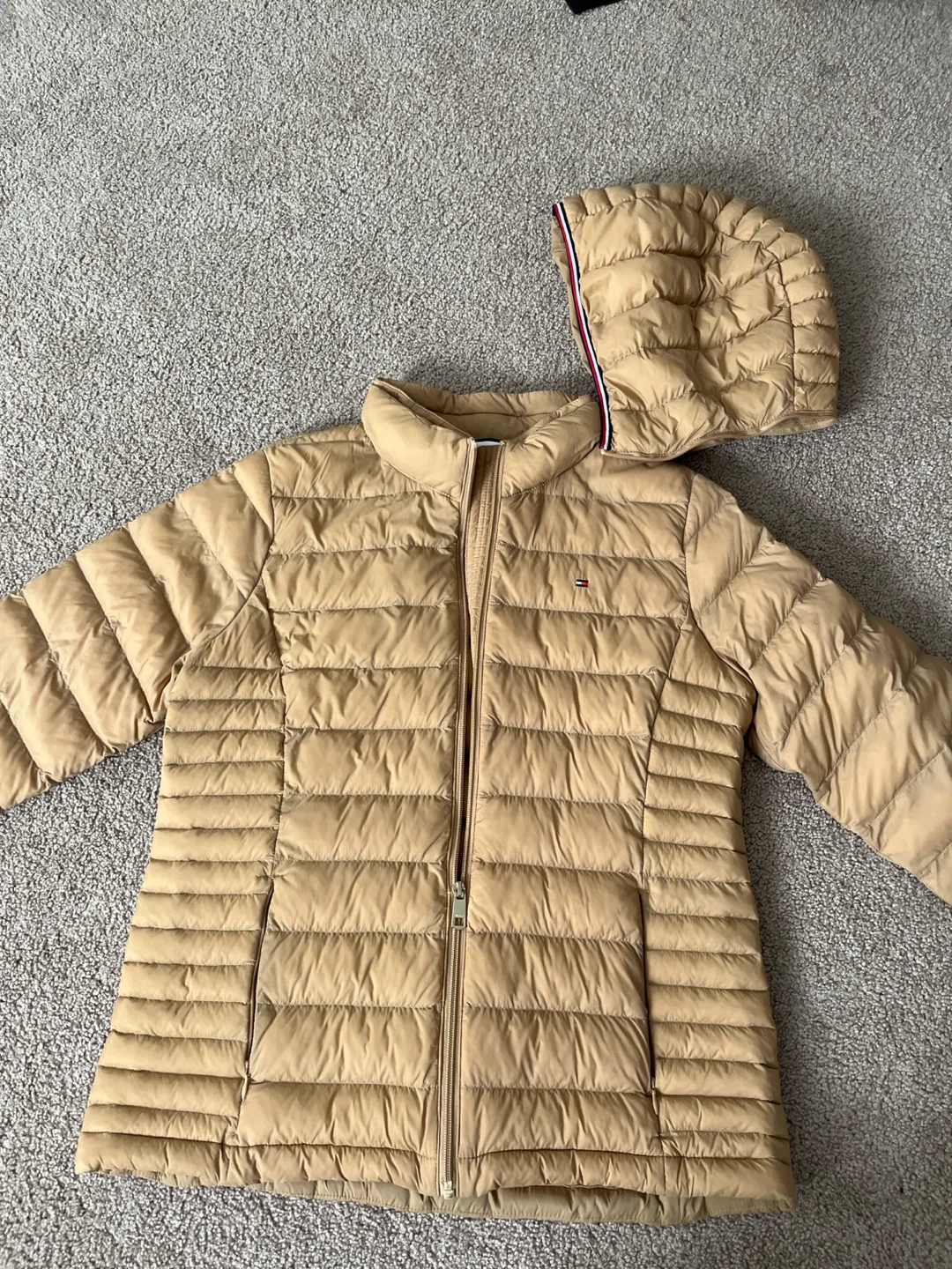 Tommy Hilfiger Quilted Hooded Jacket - Tan - photo 5