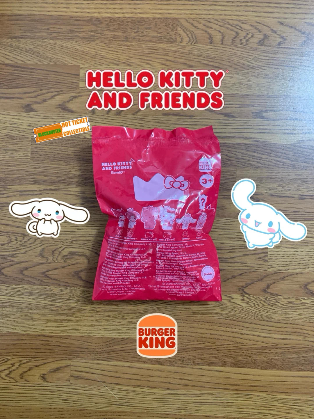 Burger King | Hello… King Jr… Meal Toy (Cinnamoroll)