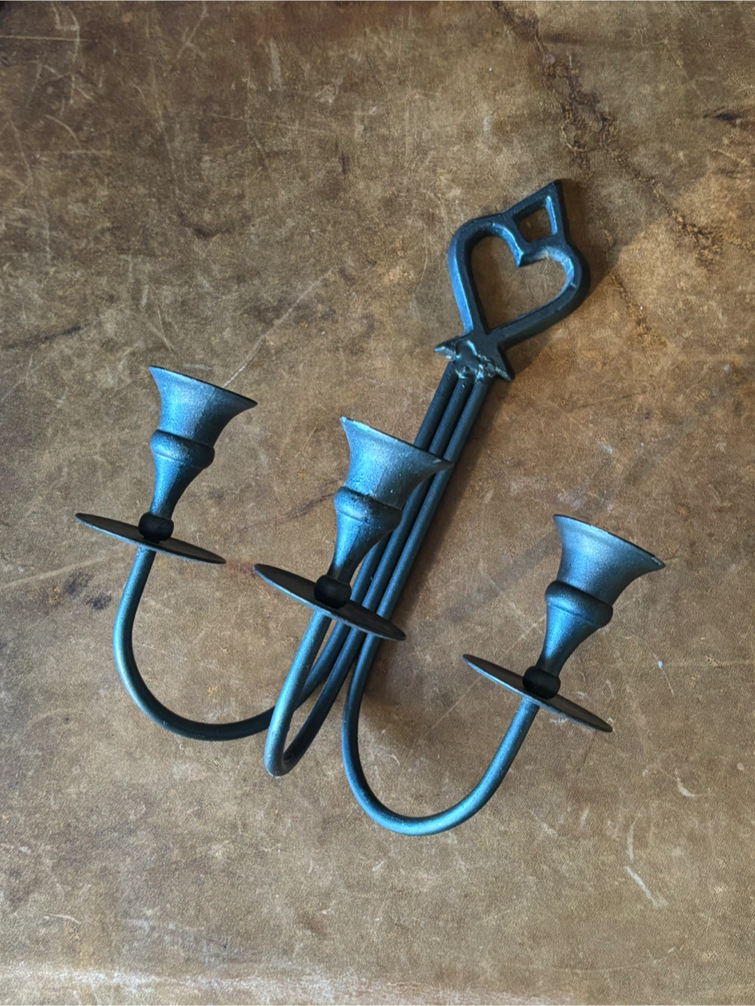 Vintage 1999 Black Wall Candelabra