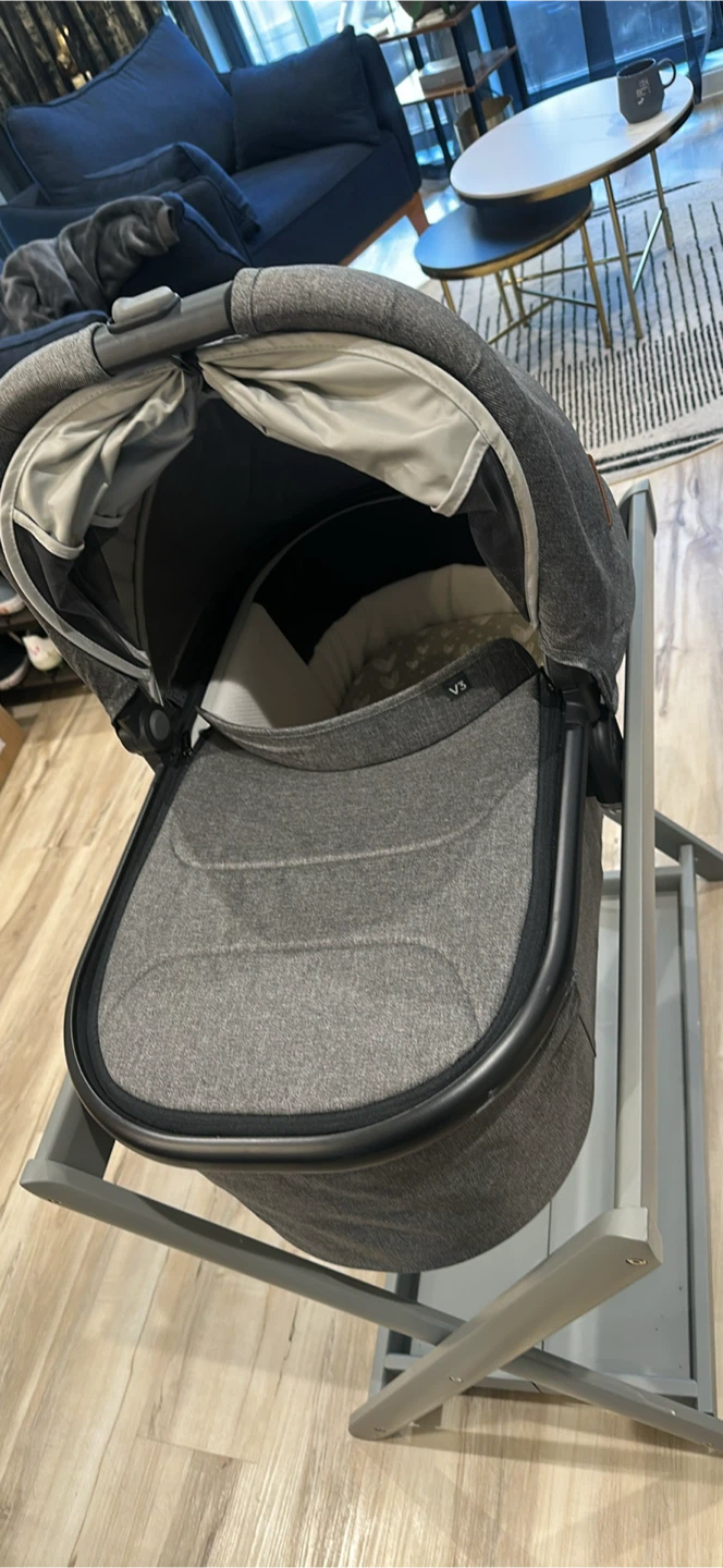 UPPAbaby Stroller Bassinet V3 - Greyson Charcoal Melange - photo 3