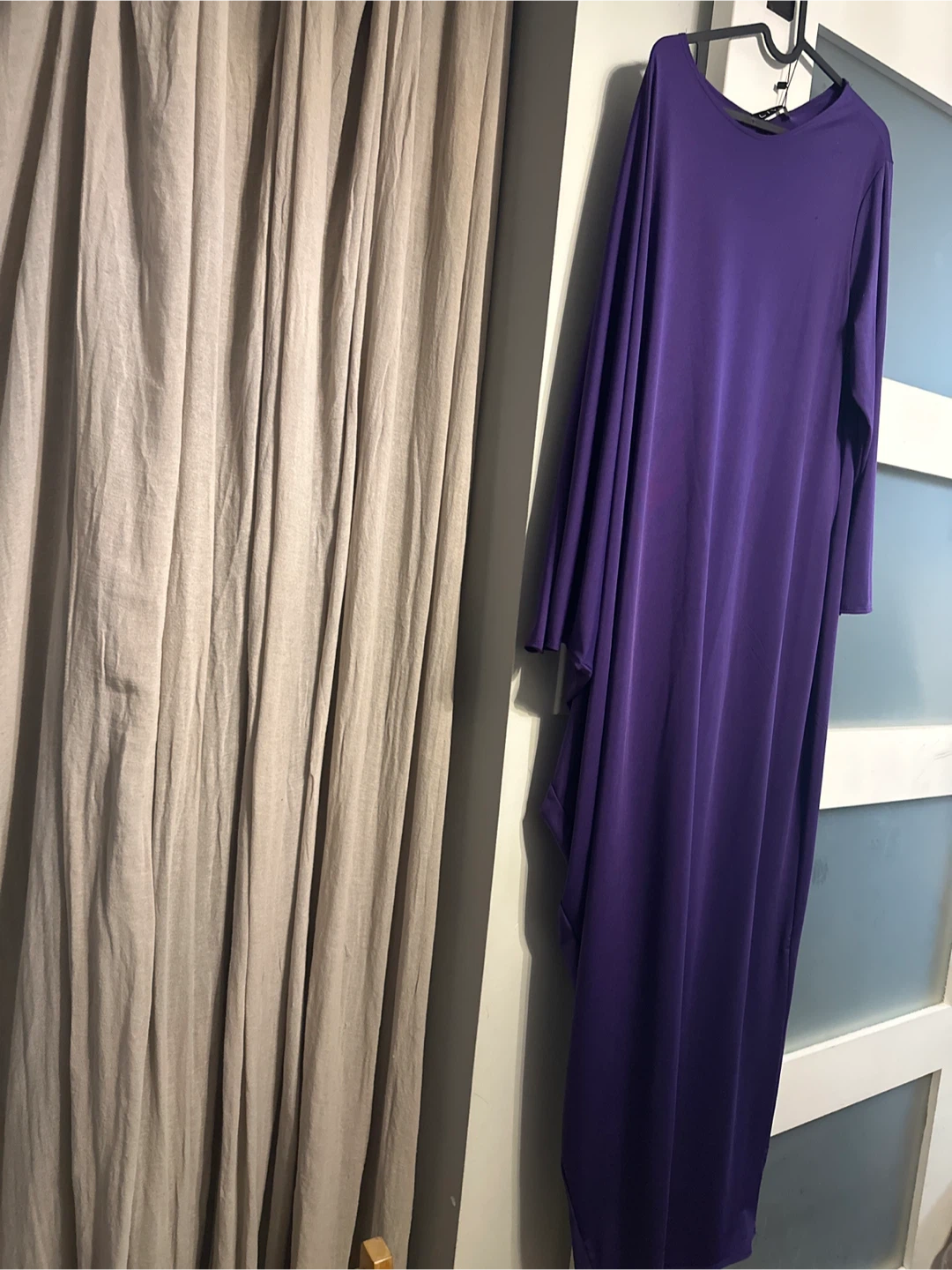 Purple Long Sleeve Maxi Dress - photo 2